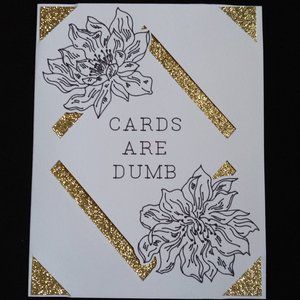 Set of Three Handmade Glitter Cards